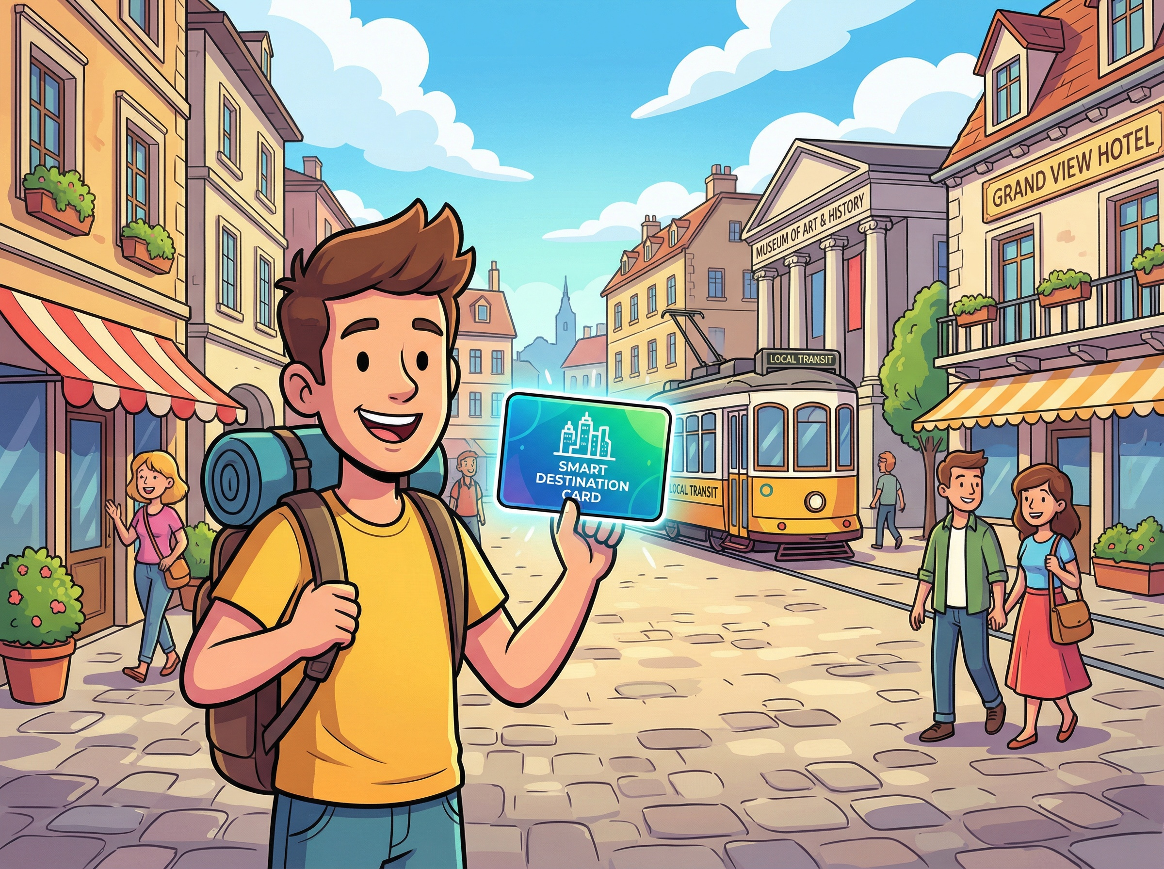 Turist koristi karticu u ekosustavu